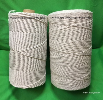 2mm Cotton cord cut lengths (500 pack)